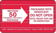 Labelmaster B50R Method 50 Paper Label, 2-1/2" x 1 1/2" (Pack of 1000)
