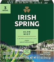 Irish Spring Deodorant Bath Bar Soap Aloe, 3.75 Oz
