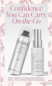 Kenra Hair Styling Kit | Confidence You Can Carry, On-the-Go Haircare Gift Set | Volume Spray 25 + Smoothing Sleek Spray | Travel Size