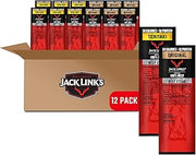 Jack Link's Beef Steaks - Original & Teriyaki - Ready to Eat Real Meat Protein Snacks - 8-9g Protein per Serving - Made with 100% Real Beef - (12 Pack) 0.8 oz Meat Snacks