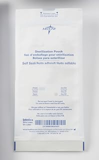 Medline MPP100545GSH Self Seal Surgical Instrument Sterilization Pouches, 7.5" x 13"