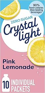 Crystal Light Drink Mix, 10 Packets Pink Lemonade, 1.3 oz