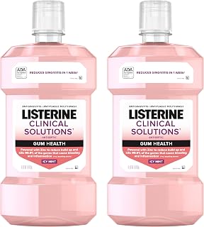 Listerine Clinical Solutions Gum Health Mouthwash, 33.8 fl.oz/1L x 2