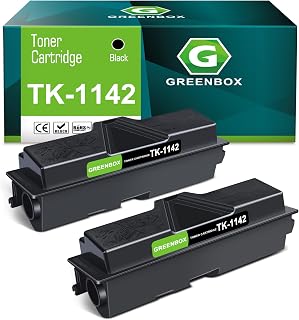 GREENBOX TK 1142 TK-1142 Toner Cartridge for M2035dn Printer, 2 Black | Replacement for ECOSYS M2035dn M2535dn FS-1035MFP FS-1135MFP Printer, TK-1142 TK1142 Black Toner Cartridge