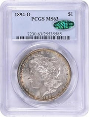 1894 O Morgan Dollar, CAC Verified PCGS MS63