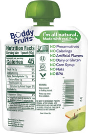 Snacks To Go Orchard Blend Unsweetened Applesauce 3.2oz Pouch (18pk) Gluten-Nut-Dairy-Preservatives-BPA Free by Buddy Fruits – 3.2 Ounce (Pack of 18), White, Pack of 18