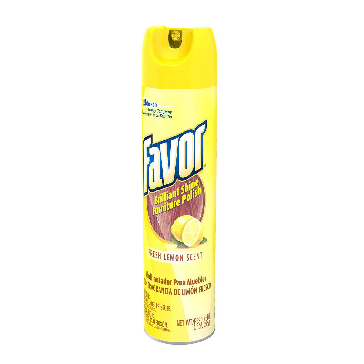Favor Furniture Polish by Pledge – 9.7 Ounce (Pack of 6), Yellow, Pack of 6, Model 697836
