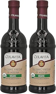 COLAVITA Balsamic Vinegar, Organic, 17 Fl Oz (Pack of 2)