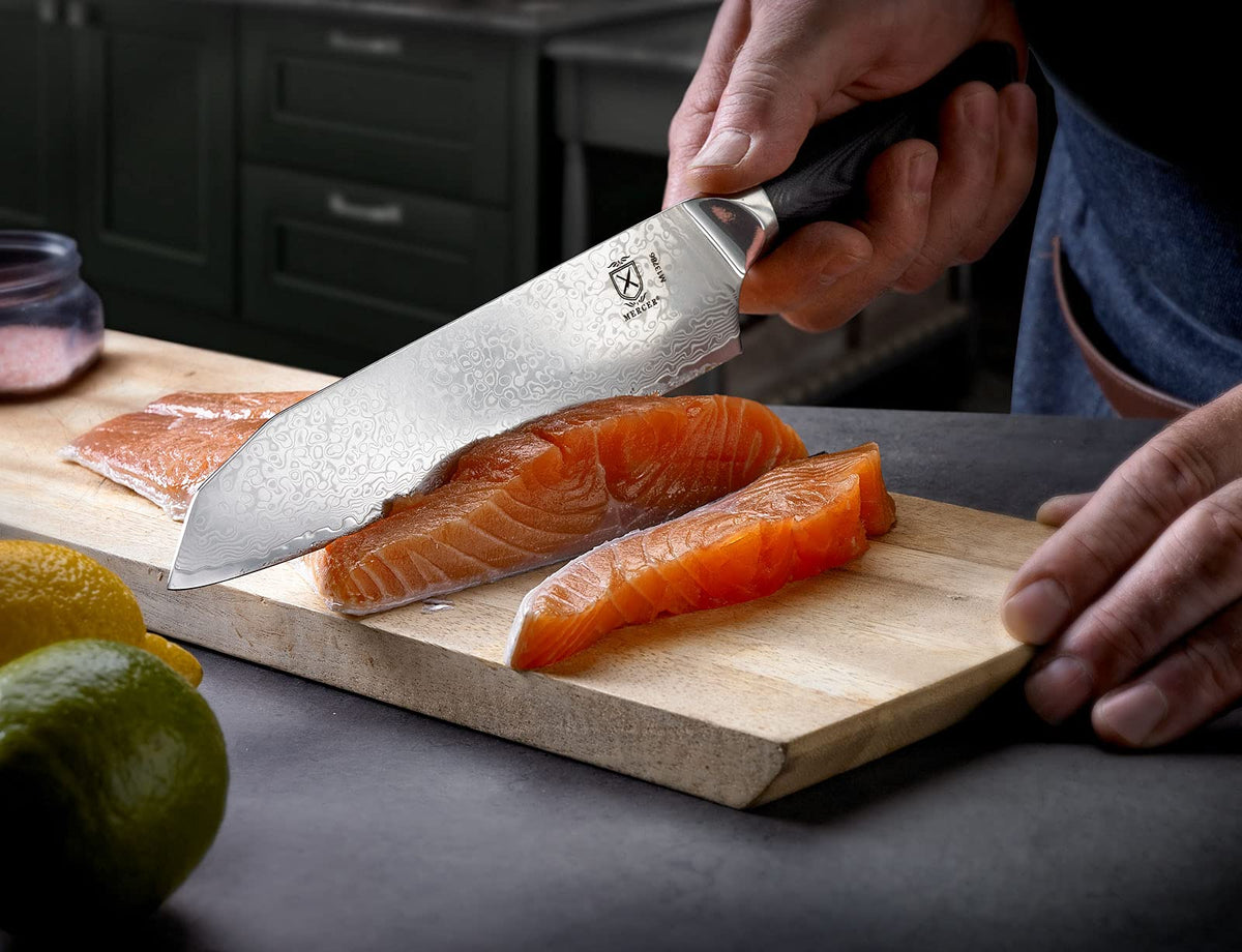 Mercer Culinary Santoku Knife G10 Handle 7 Inch / 7" / G10 Handle Santoku Knives