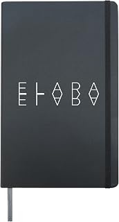 Elara Reflections - Personalized Mirrored First Name Art Hardcover Journal, Black