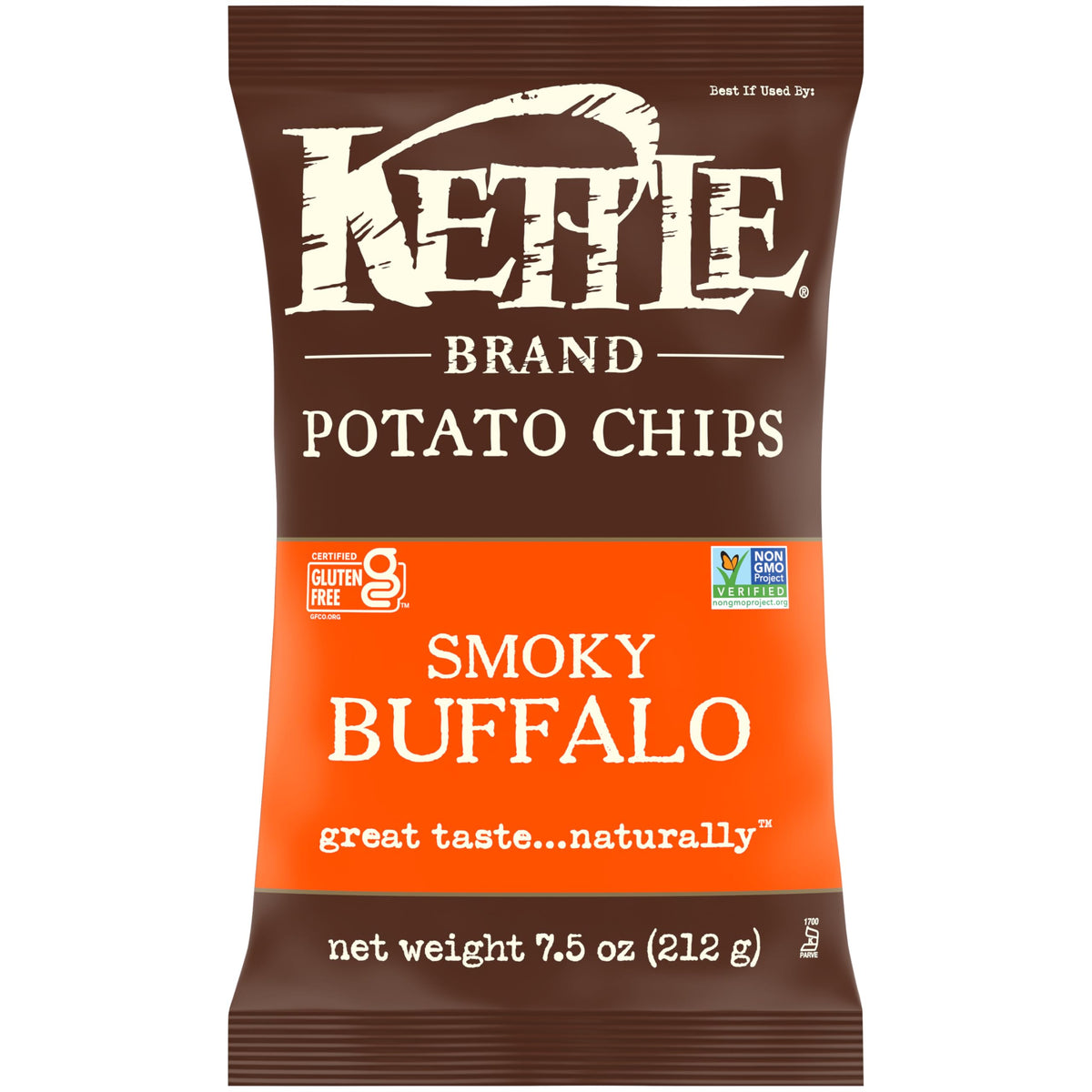 Smoky Buffalo Potato Chips by Kettle Brand – 7.5 Ounce (Pack of 1), Model 200790115897