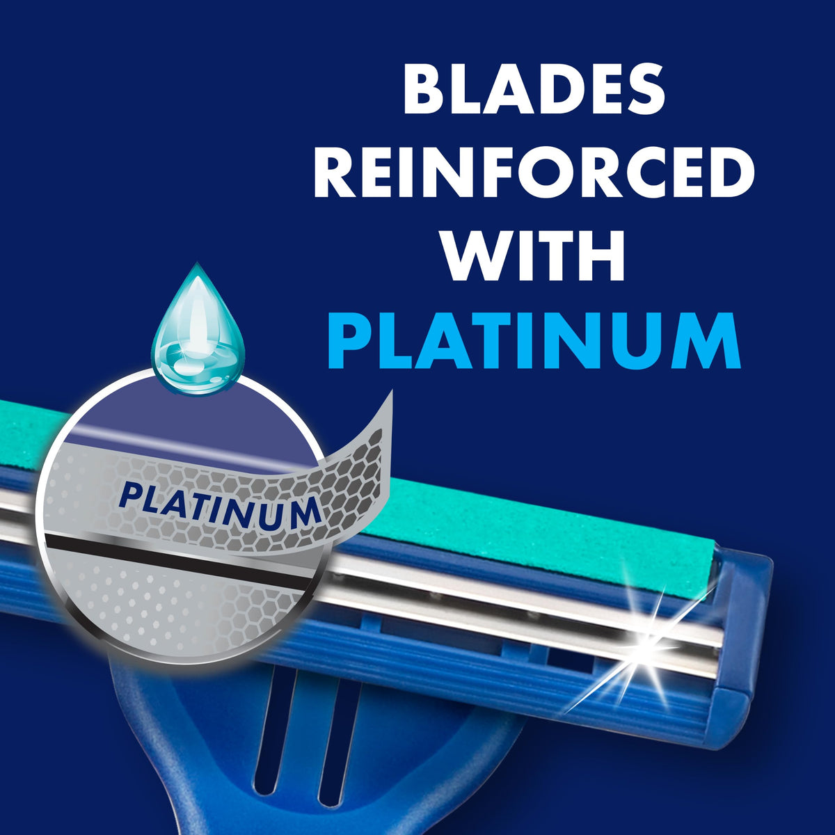 Sensor2 Plus Pivot Men's Disposable Razor by Gillette – 21 Count (Pack of 1), Rubber, Light Blue, Model CUNYAX