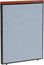 Global Industrial Office Partition Panel, Deluxe Style, Blue, 36.25 Inch W x 43.5 Inch H, 1 Piece, for Office Design and Productivity