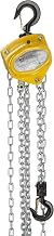 Hand Chain Hoist, Overload Protection, Hook Mount, 1/2 Ton Capacity, 10' Lift, 10-5/8" Headroom, 1-11/64" Hook Opening