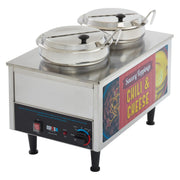Benchmark Chili and Cheese Warmer by Winco – 7.0 quarts, Stainless Steel, Model 51072