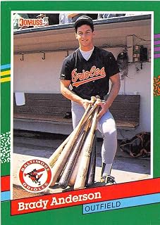 Baseball MLB 1991 Donruss #668 Brady Anderson #668 NM Orioles