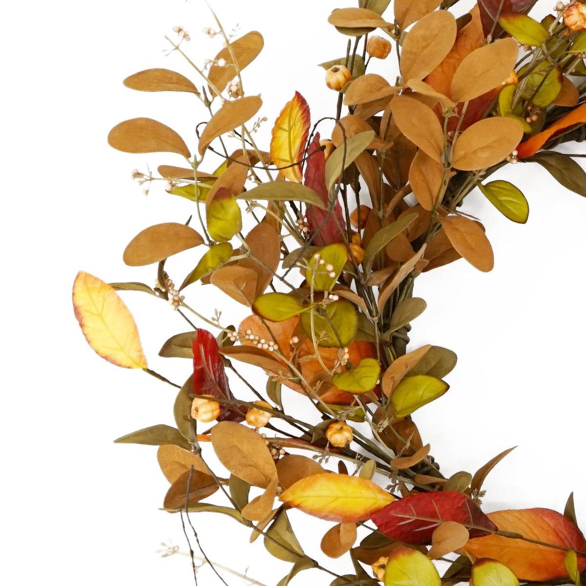 YNYLCHMX Fall Wreath, 20 Inch Diameter, Pumpkin