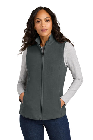 Women's Fleece Vest by Port Authority – XX-Large, Polyester Blend, Grey Steel, Model L702