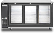 Migali C-BB72SG-HC 72″ Sliding Glass Door Back Bar Refrigerator