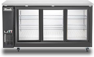 Migali C-BB72SG-HC 72″ Sliding Glass Door Back Bar Refrigerator