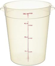 Cambro 8 qt Round Polypropylene Food Storage Container - Camwear®