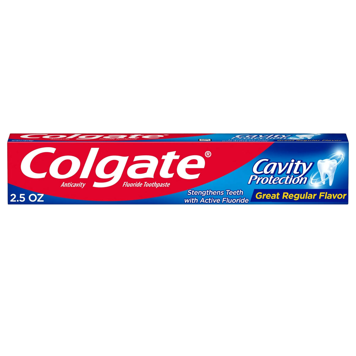 Cavity Protection Toothpaste with Fluoride - 2.5 ounce + 60% Free - 2 Pack by Colgate – 4 Ounce (Pack of 2), White, Pack of 2, Model 035000444356