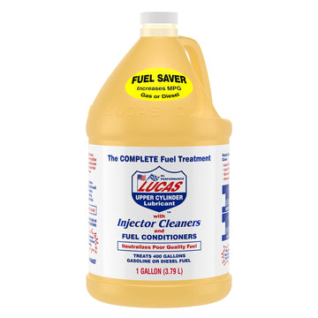 Fuel Treatment - 1 Gallon by Lucas Oil – 128 Fluid Ounce, Blend, clear yellow, Model 10013