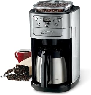 Cuisinart DGB-950BCC Burr Grind & Brew 10 Cup Automatic Coffee Maker, Thermal Carafe, Charcoal Water Filter, Programmable, Stainless Steel