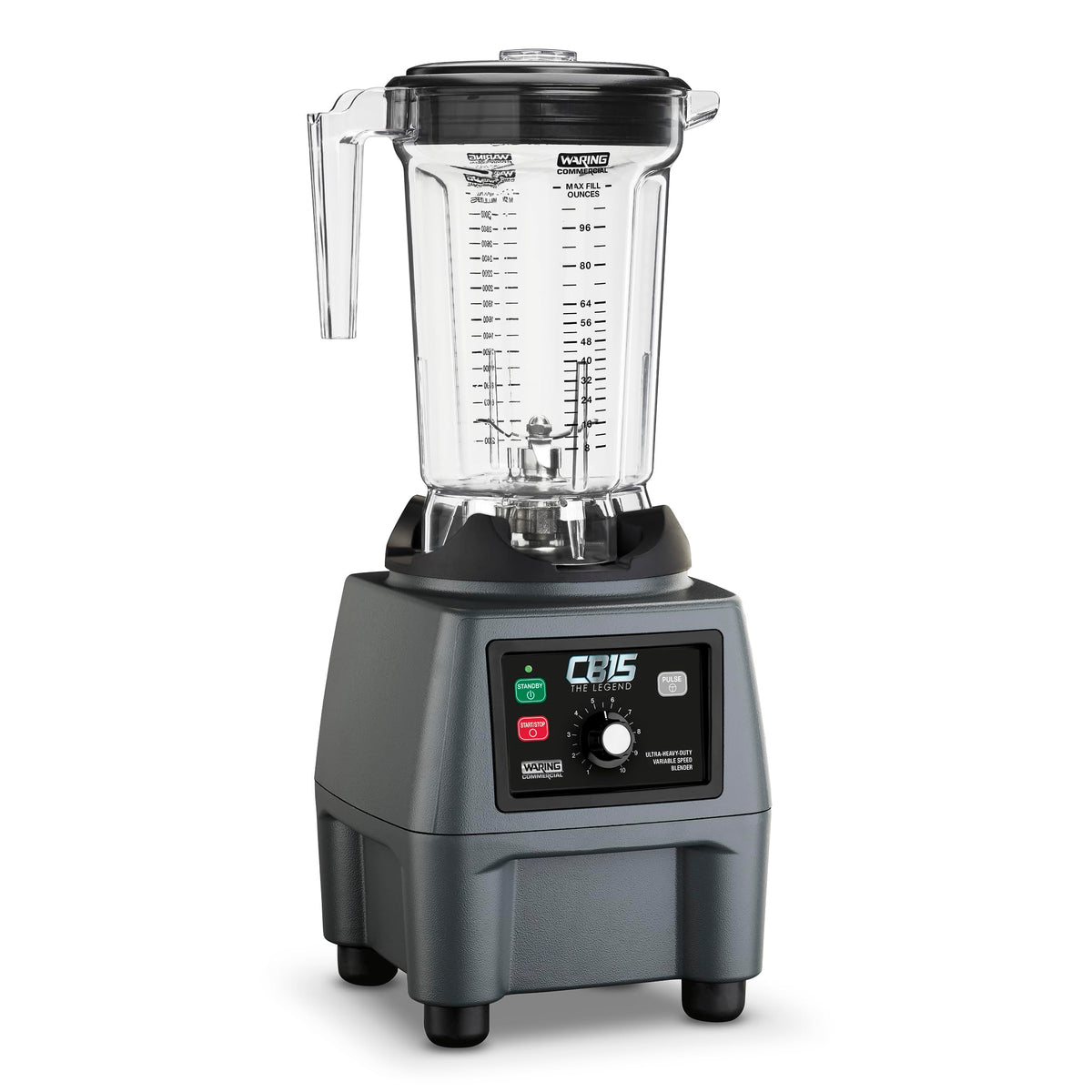 Waring Variable Speed w/Control Dial / Copolyester Jar CB15VP / 1 Gallon Countertop Blenders