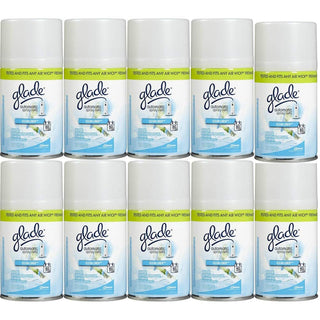 Automatic Spray Refill - Clean Linen - 6.2 oz - 10 pk by Glade – 5.17 Ounce (Pack of 12), white, Pack of 12