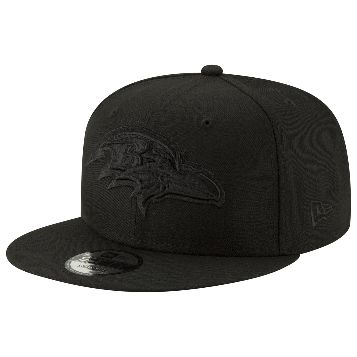 NFL 9FIFTY Black On Black Adjustable Snapback Hat Cap One Size Fits All (US by New Era – One Size, Polyester, Seattle Seahawks, Model New Era