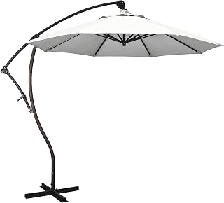 California Umbrella 9-Foot Offset Cantilever Patio Umbrella Infinite Tilt