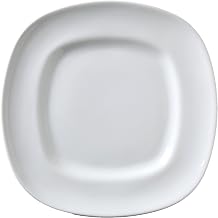ARG-16F Signature Fusion Square Plate, 10-1/2", Porcelain White (Pack of 12)