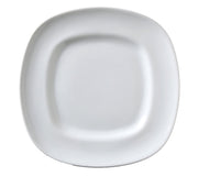 Signature Fusion Square Plate by Vertex China – 10.500" = 10-1/2", Porcelain, Porcelain White, Pack of 12, Model ARG-16F