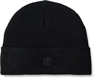 Timberland Mens Cuffed Beanie with Embroidered Logo
