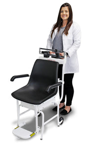 Mechanical Chair Scale Capacity: 400 lb x 4 oz by Detecto – 46"L x 20"W x 40"H, Alloy Steel, Black