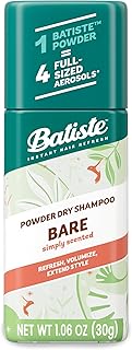 Batiste Powder Dry Shampoo, Simply Bare Scented Non-Aerosol, 1.06 Ounce (Pack of 12)