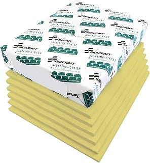 AbilityOne 7530011476811 - Dual Purpose Xerographic Copy Paper - 8-1/2" x 11" - Yellow - 5000 units