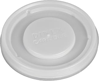DINEX DX30008714 Polystyrene Disposable Translucent Lid, 3-1/2" Diameter, For Turnbury 9oz Insulated Bowl (Case of 1500)