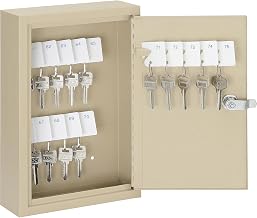 Global Industrial Key Cabinet, 30 Keys, 8x2-1/2x12-1/8, Sand