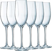Chef & Sommelier Cabernet Collection - Set of 6 Champagne Flutes 24 cl - Shine, Transparency and High Resistance - Reinforced Packaging