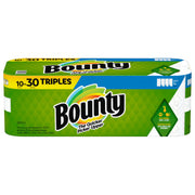A Size White Paper Towels Rolls, 10 Count by Bounty – A Size, Pack of 10