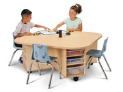 Innovate STEAM Table by Jonti-Craft – 48" W x 48" D x 22.5" H, Wood, Model 6281JC251