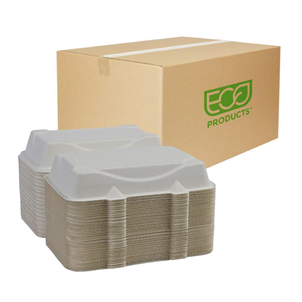 ECO PRODUCTS 9" x 6" / White / Classic Clamshell Take Out Containers