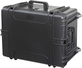 MAX Cases IP67 Cert Waterproof & Dustproof Case with Extendable Trolley Handle & Wheels, Black, MAX620H340STR