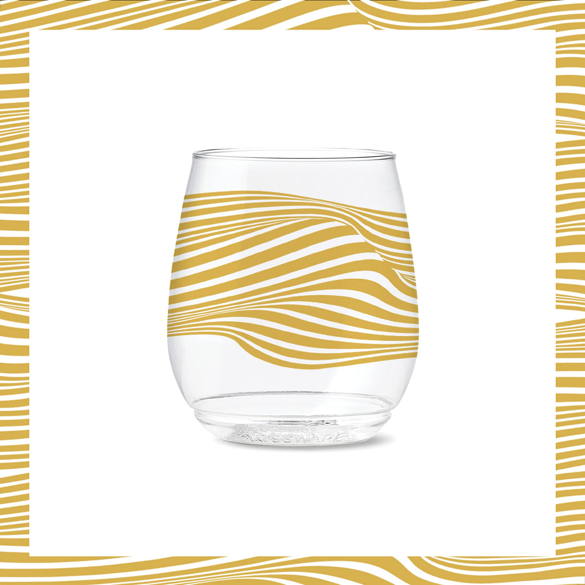 POP 14oz Vino Designer Series - Lines by TOSSWARE – Vino, 14 fluid_ounces, Plastic, Lines 1, Pack of 6