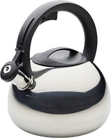 Farberware Stainless Steel Tea Kettle, Whistling Teapot, 2.3-Quart, Silver