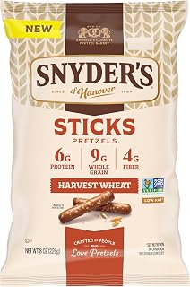 Snyder's of Hanover Harvest Wheat Pretzels Sticks, 8 Oz Bag
