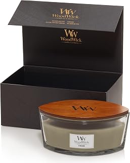 WoodWick Scented Candles Gift Set | Fireside Ellipse Scented Candle with Crackling Wick | Up to 50 Hours Burn Time | Gift Box | 1 Count