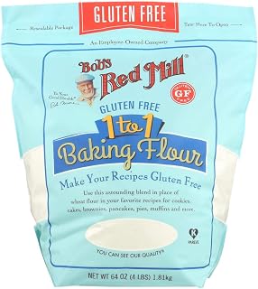 Bob's Red Mill Gluten Free 1 to 1 Baking Flour, 64oz (4 Pack)